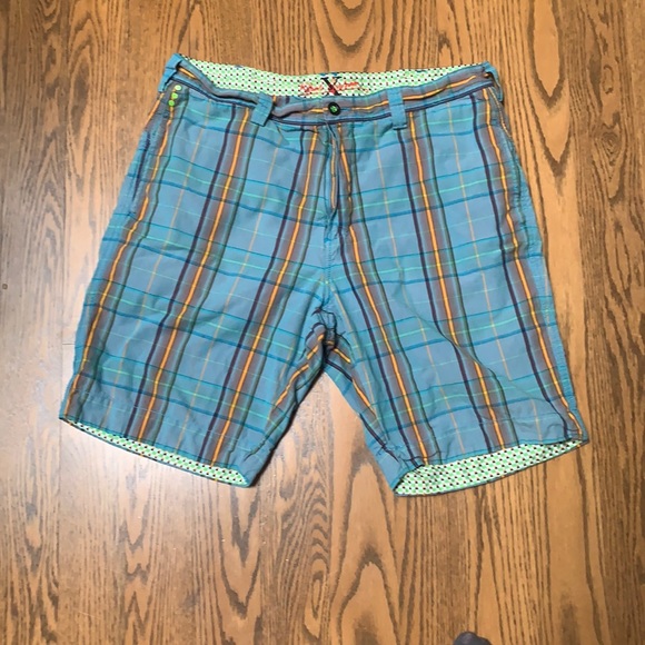 Robert Graham Men’s Blue Striped Shorts - Picture 1 of 9